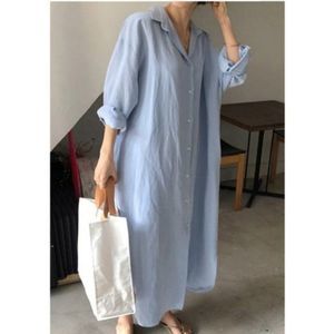 Over-Shirt Dress Blue